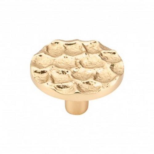Top Knobs - Cobblestone Collection - Cobblestone Round Knob 1 15/16" - Brass - TK297BR