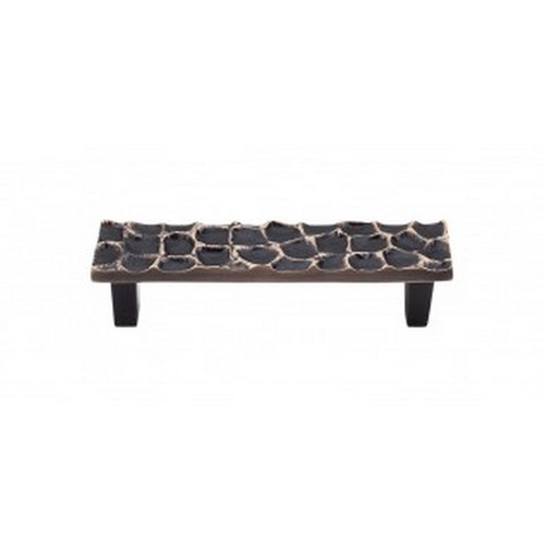Top Knobs - Cobblestone Collection - Cobblestone Pull 3 3/4" (c-c) - Brass Antique - TK304BA