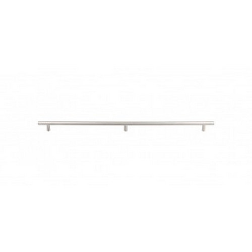 Top Knobs - Stainless Collection - Solid Bar Pull 3 posts 2x 18 1/8" (c-c) - Brushed Stainless Steel - SS12