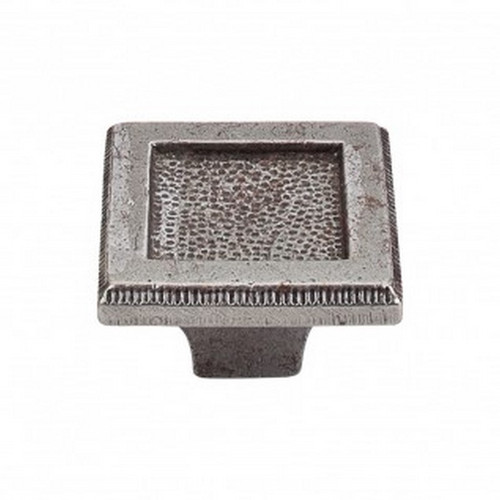 Top Knobs - Britannia Collection - Square Inset Knob 2" - Cast Iron - M1819