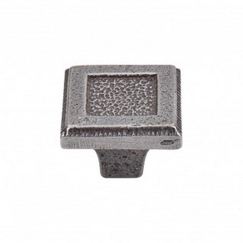 Top Knobs - Britannia Collection - Square Inset Knob 1 5/16" - Cast Iron - M1820
