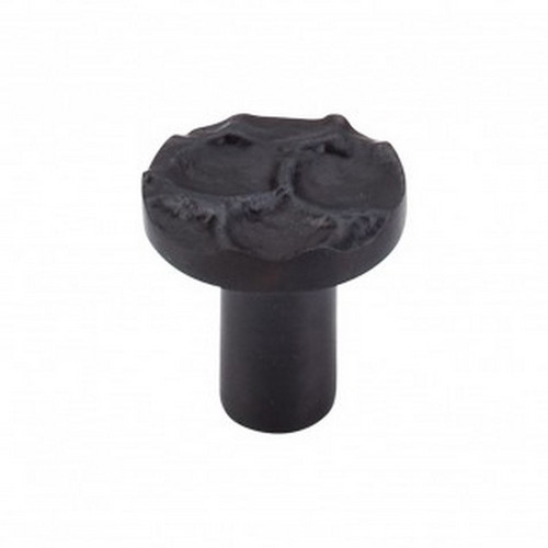 Top Knobs - Cobblestone Collection - Cobblestone Round Knob 1 1/8" - Coal Black - TK295CB