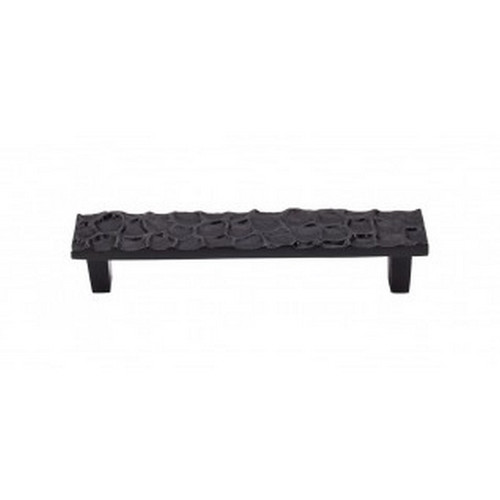 Top Knobs - Cobblestone Collection - Cobblestone Pull 5 1/16" (c-c) - Coal Black - TK305CB
