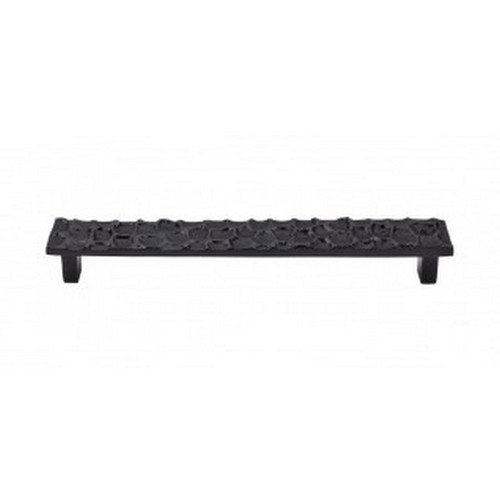 Top Knobs - Cobblestone Collection - Cobblestone Pull 7 9/16" (c-c) - Coal Black - TK307CB