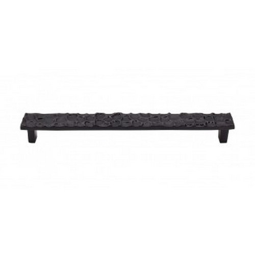 Top Knobs - Cobblestone Collection - Cobblestone Pull 8 13/16" (c-c) - Coal Black - TK308CB
