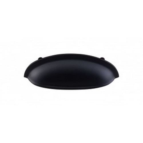 Top Knobs - Somerset Collection - Somerset Cup Pull 3" (c-c) - Flat Black - M362