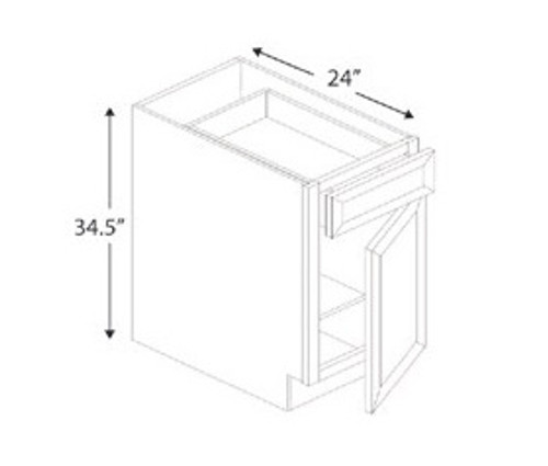 Blue Valley White Shaker Kitchen Cabinet - WHS-B21