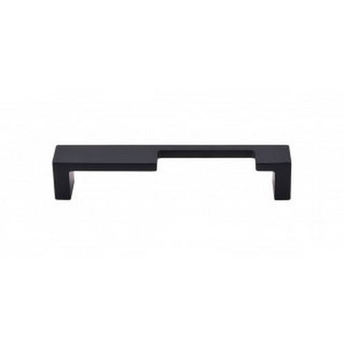 Top Knobs - Sanctuary II Collection - Modern Metro Notch Pull B 5" (c-c) - Flat Black - TK259BLK
