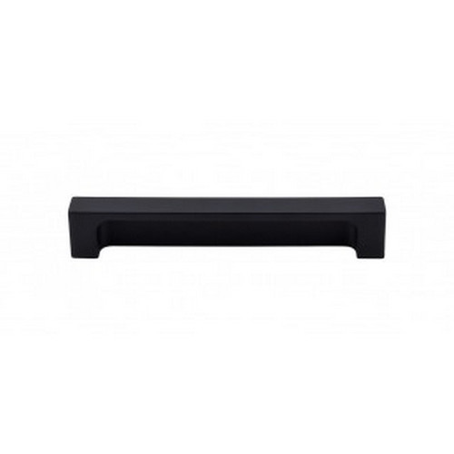 Top Knobs - Sanctuary II Collection - Modern Metro Tab Pull 5" (c-c) - Flat Black - TK276BLK
