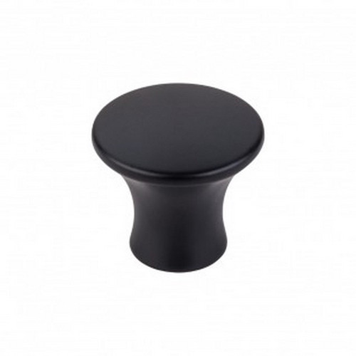 Top Knobs - Mercer Collection - Oculus Round Knob Medium 1 1/8" - Flat Black - TK591BLK