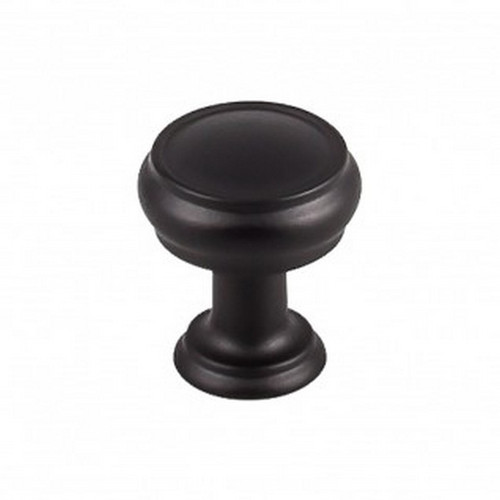 Top Knobs - Serene Collection - Eden Small Knob - 1" - Flat Black - TK830BLK