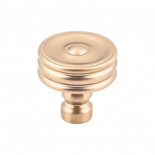 Top Knobs - Devon Collection - Brixton Ridged Knob 1 1/4 Inch - Honey Bronze - TK881HB