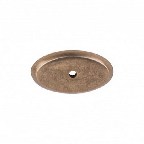Top Knobs - Aspen Collection - Aspen Oval Backplate 1 3/4" - Light Bronze - M1441