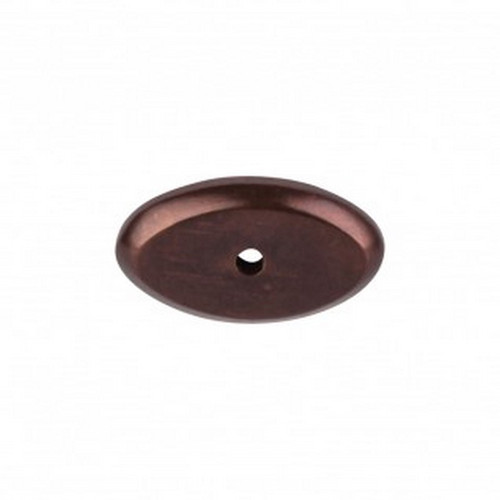 Top Knobs - Aspen Collection - Aspen Oval Backplate 1 1/2" - Mahogany Bronze - M1438