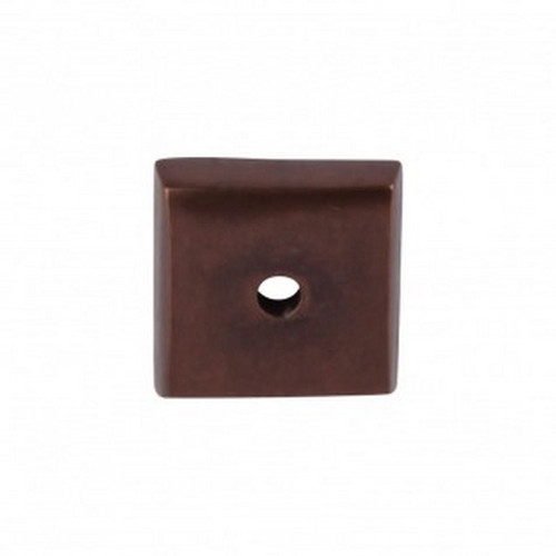 Top Knobs - Aspen Collection - Aspen Square Backplate 7/8" - Mahogany Bronze - M1448