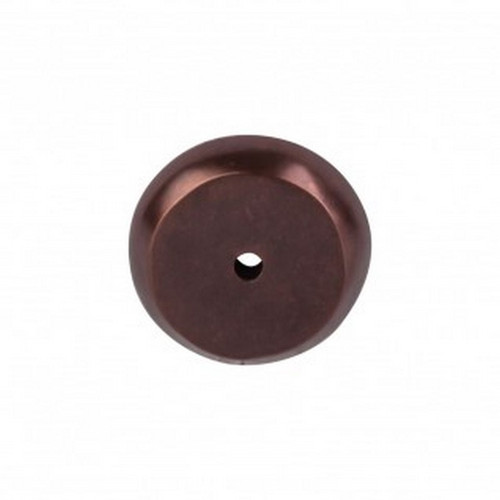 Top Knobs - Aspen Collection - Aspen Round Backplate 1 1/4" - Mahogany Bronze - M1463