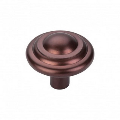 Top Knobs - Aspen Collection - Aspen Button Knob 1 3/4" - Mahogany Bronze - M1478