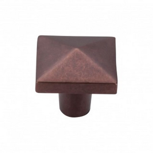 Top Knobs - Aspen Collection - Aspen Square Knob 1 1/2" - Mahogany Bronze - M1523