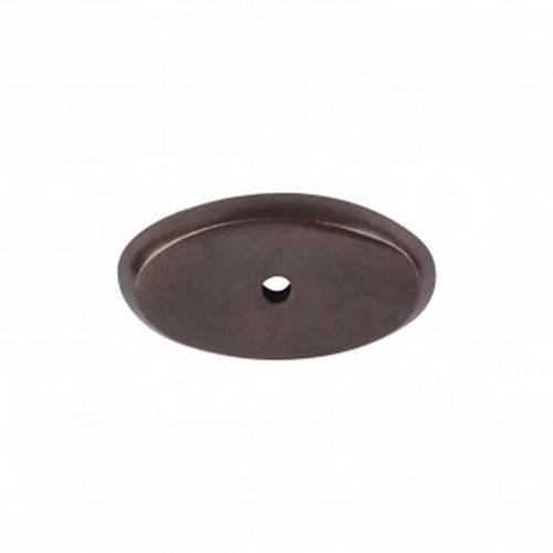 Top Knobs - Aspen Collection - Aspen Oval Backplate 1 3/4" - Medium Bronze - M1442