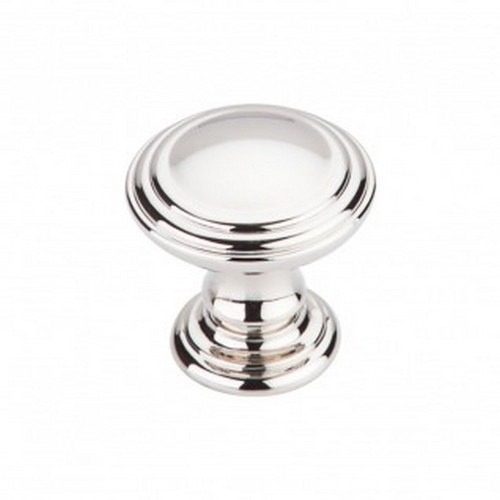 Top Knobs - Chareau Collection - Reeded Knob 1 1/4" - Polished Nickel - TK320PN