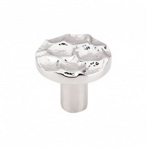 Top Knobs - Cobblestone Collection - Cobblestone Round Knob 1 3/8" - Polished Nickel - TK296PN