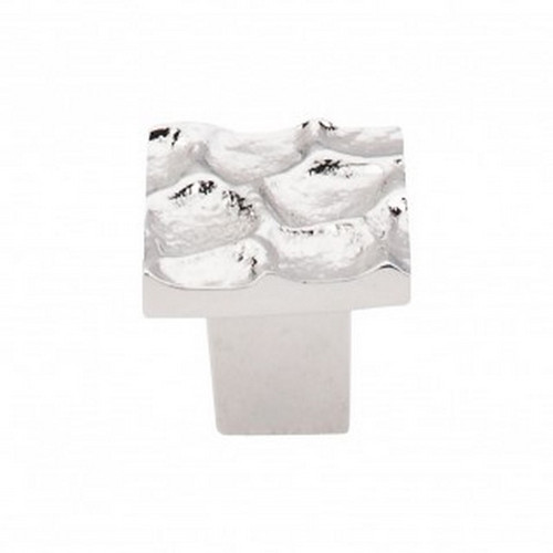 Top Knobs - Cobblestone Collection - Cobblestone Square Knob 1 1/8" - Polished Nickel - TK300PN