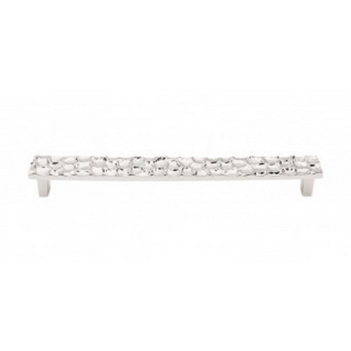 Top Knobs - Cobblestone Collection - Cobblestone Pull 8 13/16" (c-c) - Polished Nickel - TK308PN