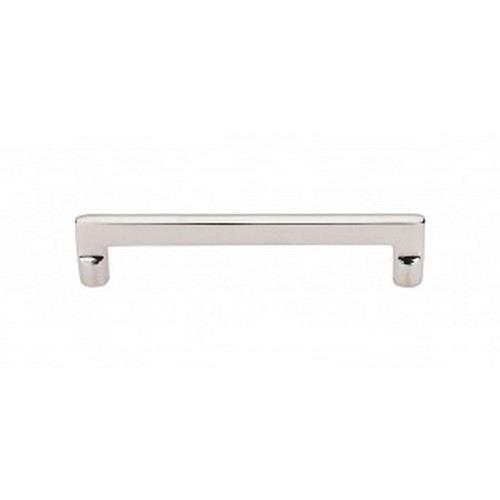 Top Knobs - Aspen II Collection - Aspen II Flat Sided Pull 6" (c-c) - Polished Nickel - M1977