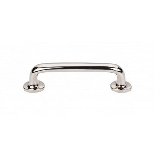 Top Knobs - Aspen II Collection - Aspen II Rounded Pull 4" (c-c) - Polished Nickel - M1989