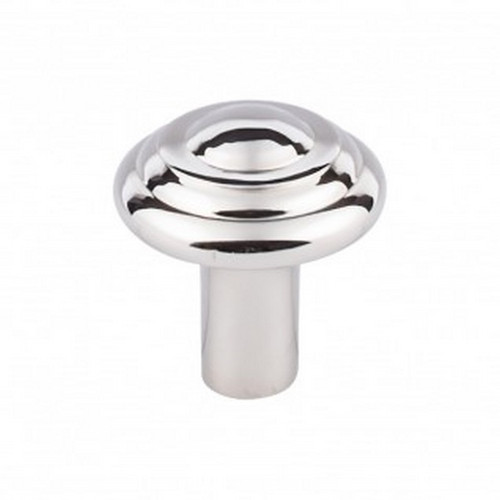 Top Knobs - Aspen II Collection - Aspen II Button Knob 1 1/4" - Polished Nickel - M2034