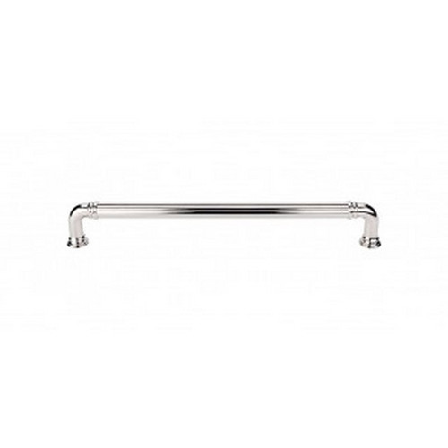 Top Knobs - Chareau Collection - Reeded Appliance Pull 18" (c-c) - Polished Nickel - TK328PN