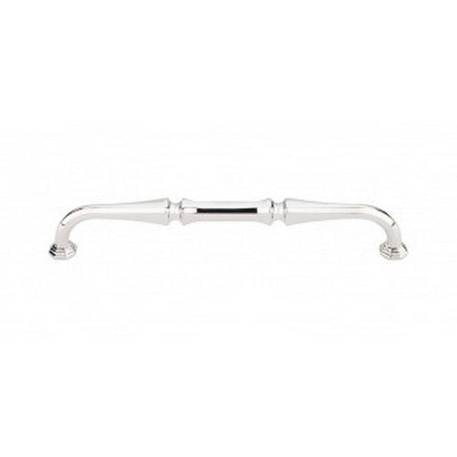 Top Knobs - Chareau Collection - Chalet Pull 7" (c-c) - Polished Nickel - TK343PN