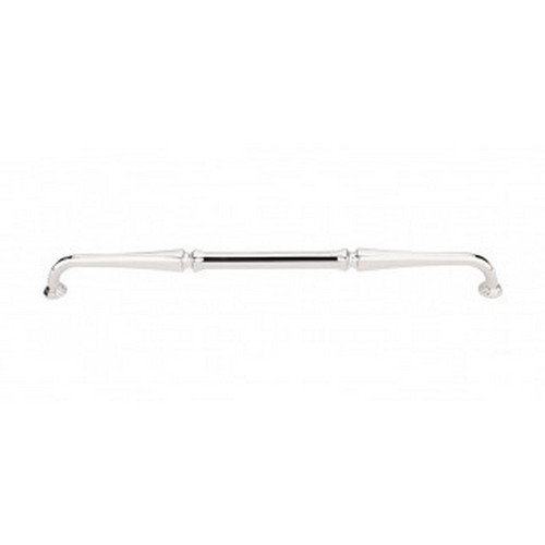 Top Knobs - Chareau Collection - Chalet Pull 12" (c-c) - Polished Nickel - TK345PN