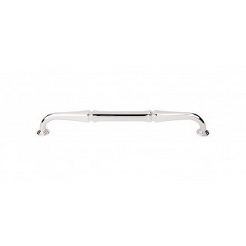 Top Knobs - Chareau Collection - Chalet Appliance Pull 18" (c-c) - Polished Nickel - TK347PN