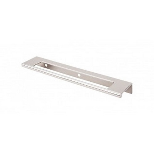 Top Knobs - Mercer Collection - Europa Cut Out Tab Pull 6" (c-c) - Polished Nickel - TK522PN