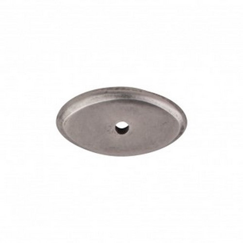 Top Knobs - Aspen Collection - Aspen Oval Backplate 1 1/2" - Silicon Bronze Light - M1435