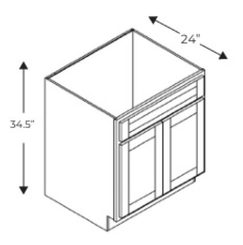 Blue Valley White Shaker Kitchen Cabinet - WHS-SB27