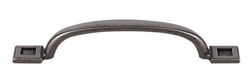 Top Knobs - Britannia Collection - Square Inset Pull 5 1/16 Inch (c-c) - Cast Iron - M1823