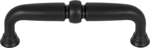 Top Knobs - Grace Collection - Henderson Pull 3 3/4 Inch - Flat Black - TK1021BLK