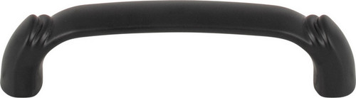 Top Knobs - Grace Collection - Pomander Pull 3 3/4 Inch - Flat Black - TK1031BLK