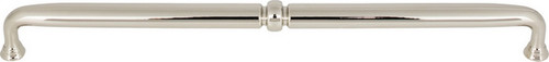 Top Knobs - Grace Collection - Henderson Pull 12 Inch - Polished Nickel - TK1026PN