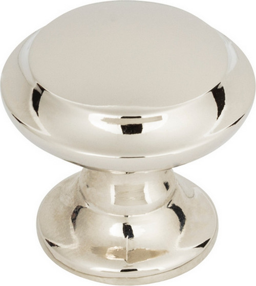 Top Knobs - Grace Collection - Barrow Knob 1 1/4 Inch - Polished Nickel - TK1050PN