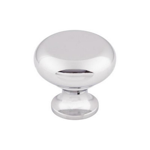 Top Knobs - Somerset II Collection - Flat Faced Knob 1 1/4 Inch - Polished Chrome - M270