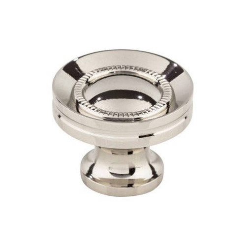 Top Knobs - Asbury Collection - Button Faced Knob 1 1/4 Inch - Polished Nickel - M1325