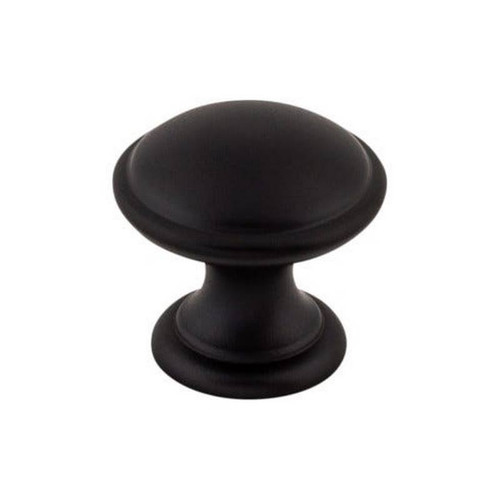 Top Knobs - Dakota Collection - Rounded Knob 1 1/4 Inch - Flat Black - M1878