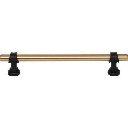 Top Knobs - Dakota Collection - Bit Pull 6 5/16 Inch (c-c) - Honey Bronze and Flat Black - M2729