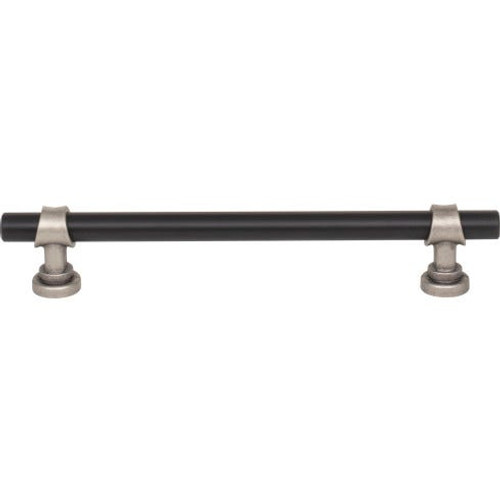 Top Knobs - Dakota Collection - Bit Pull 6 5/16 Inch (c-c) - Flat Black and Pewter Antique - M2730