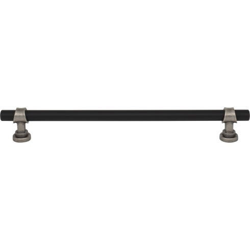 Top Knobs - Dakota Collection - Bit Pull 8 13/16 Inch (c-c) - Flat Black and Pewter Antique - M2754