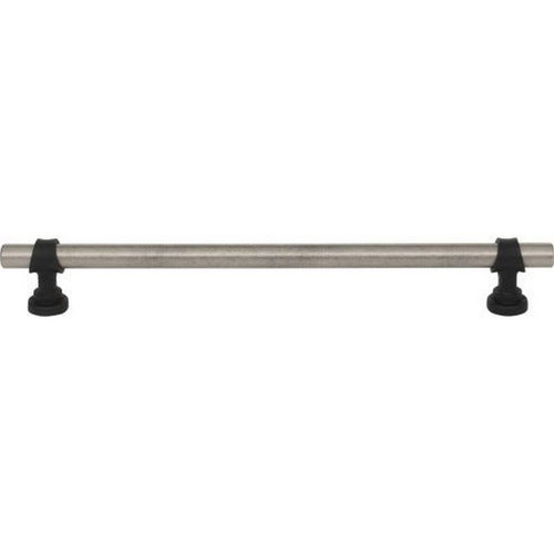 Top Knobs - Dakota Collection - Bit Pull 8 13/16 Inch (c-c) - Pewter Antique and Flat Black - M2755
