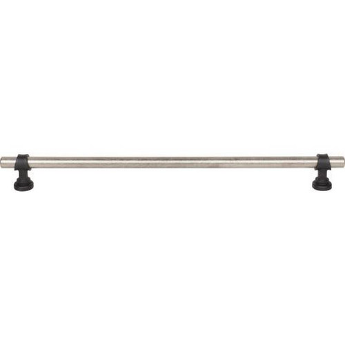 Top Knobs - Dakota Collection - Bit Appliance Pull 12 Inch (c-c) - Pewter Antique and Flat Black - M2779